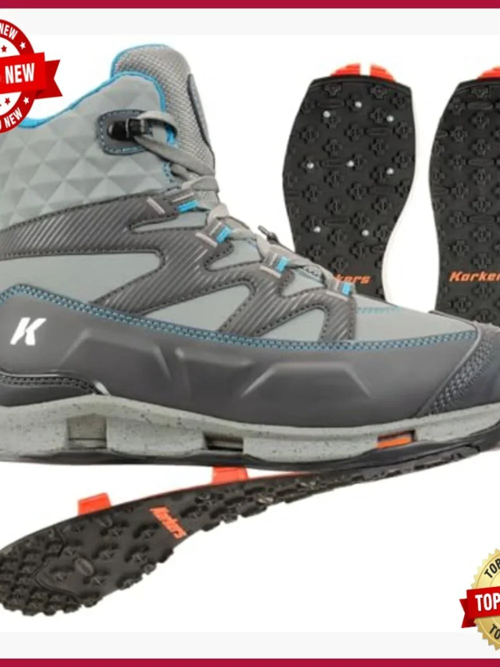 Women's Hiking Wading Boots OmniTrax Interchangeable Sole Fast Drying EVA Ankle